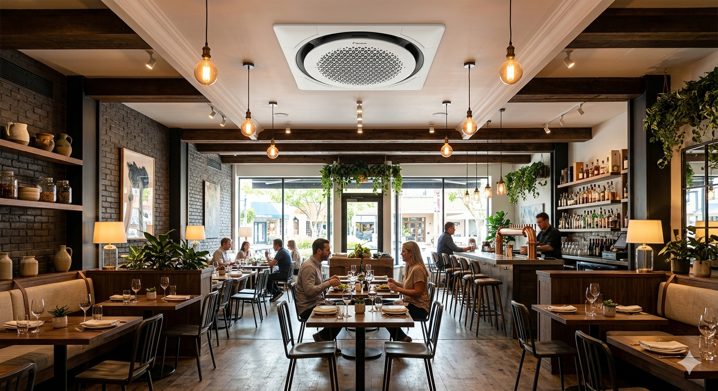 飲食店への業務用エアコン施工